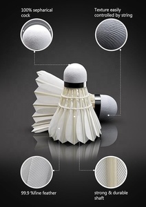 ลูกขนไก่แบดมินตันแบบกำหนดเองได้ รุ่น A Class ขนห่าน น้ำหนักเบา ทนทานสูง คุณภาพใกล้เคียงกับลูกขนไก่รุ่น Aeroplane EG1130 - Product Image 4