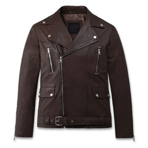 Veste d'hiver en cuir véritable de qualité supérieure au meilleur prix pour hommes vestes de mode de haute qualité à prix de gros pour hommes - Product Image 1