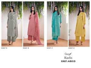 Salwar Kameez Party Wear en coton de qualité supérieure imprimé et brodé Vêtements indiens et pakistanais Tarifs de gros disponibles - Product Image 5