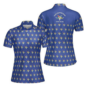 Ordre OES personnalisé de l'étoile de l'Est maçonnique multicolore femmes Polo chemise de haute qualité sur mesure à manches courtes polos - Product Image 1
