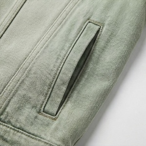 Chaqueta Vaquera Transpirable con Logotipo Frontal Personalizado para Hombre, Nueva Colección de Otoño, Servicio OEM, Ropa de Moda - Product Image 5