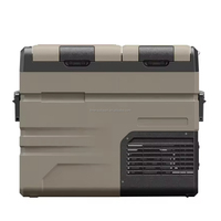 Portable 12V/24V Rechargeable Solaire/Électrique Source D'énergie Congélateur RV Glacière 35L/45L/55L pour Hôtels et Voitures Batterie Inclus