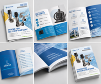 Impression de catalogue de profil d'entreprise personnalisé, impression de catalogue de produits professionnels, service d'impression de brochures