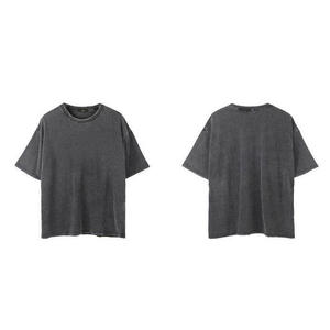 Vente directe d'usine Nouveau style T-shirt pour homme en denim délavé à l'acide Séchage rapide Faible MOQ Personnalisable - Product Image 1