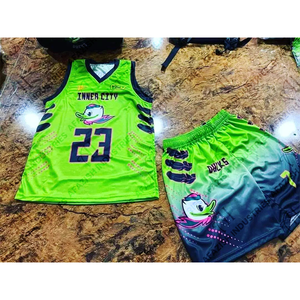 ชุดบาสเก็ตบอลของผู้ชายชุดบาสเก็ตบอลพิมพ์โลโก้100% โพลีเอสเตอร์ซับลิเมชันต่ำออกแบบได้ตามต้องการ - Product Image 5