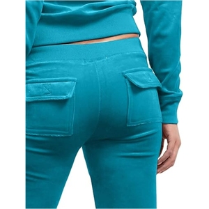 Conjunto Deportivo de Dos Piezas para Mujer, Talla Grande, Invierno, Estampado Sólido, Sudadera con Capucha, Pantalones Deportivos, Transpirable - Product Image 5
