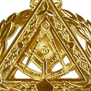 เครื่องประดับปลอกคอแบบดั้งเดิมของสมาคมฟรีเมสันสำหรับผู้เคยเป็นมาสเตอร์ พร้อมเครื่องประดับโลหะฟรีเมสัน ชุบทอง ปรับแต่งได้ - Product Image 5