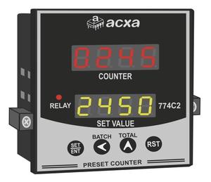 Acxa Industrial Digital <b>Preset</b> Counter - 774C2 (Small) - Product Image 1