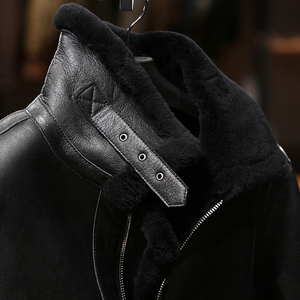 Veste en cuir de qualité supérieure 2025 pour homme Vestes grande taille avec fermeture éclair en cuir Pu Veste en cuir pour homme de moto - Product Image 4