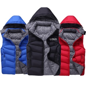 Blouson bombardier sans manches de haute qualité pour hommes style tendance avec col montant pour l'hiver vente en gros sur mesure - Product Image 4
