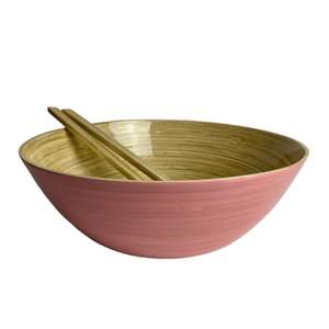 Juego de ensaladera de bambú hilado, utensilios de cocina hechos a mano de alta calidad, superventas, personalizado, directo, venta al por mayor, Vietnam, buen precio - Product Image 5