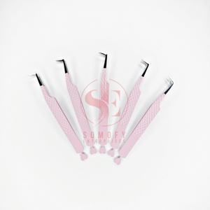 ขนตาปลอมแบบมืออาชีพ90องศาปลายต่อขนตาปลอมทนทานทำจากสแตนเลสโลโก้ออกแบบได้ตามต้องการ - Product Image 2