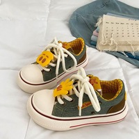 Scarpe Casual da Donna con Suola Morbida in Tela, Stile Cartoon, con Zeppa Alta e Rialzo, Versatili per Uso Quotidiano, Abbinabili per Coppie, Disponibilità Internazionale