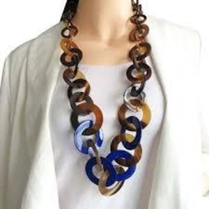 Los mejores collares de moda de cuerno Real para niña y mujer, joyería Natural ecológica, collar de cuerno de buey de Búfalo, los mejores diseños personalizados - Product Image 1