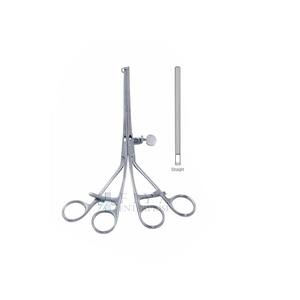 Pinza Intestinal Recta y Curva de 30 cm de FIYA ENTERPRISES, Pinza Manual de Acero para Estómago e Intestino, Instrumento Quirúrgico de Clase Certificada CE - Product Image 2