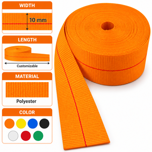 Rollo de Cinta de Poliéster de Alta Resistencia de 100 mm para Eslingas Planas, Elevación Industrial, Alta Resistencia a la Tracción, Proveedor OEM ODM - Product Image 4