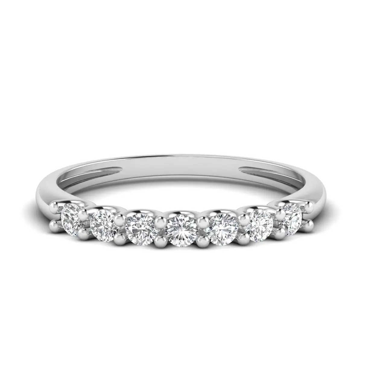 Anel de aniversário do diamante natural, mais novo anel em 10k branco amarelo rosa dourado