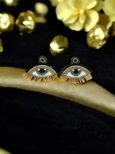 Pendientes bordados ColorPlay Pendientes bordados únicos Boho Multi-Color por artesanía MD - Product Image 5