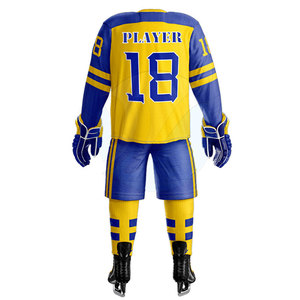 ชุดเครื่องแบบฮ็อกกี้น้ำแข็งยูนิเซ็กซ์ชุดสัมผัสนุ่มพร้อมชื่อทีมสั่งทำราคาโรงงานสั่งซื้อจำนวนมาก - Product Image 3