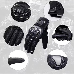Guantes de moto de cuero genuino para hombre y mujer, logotipo personalizado/Diseño, guante de moto de carreras con baja tasa - Product Image 5
