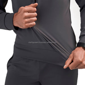 OEM ODM Custom Spandex Neckline Stretch Woven Long Sleeves Men's Doctor Hospital Uniform <b>Scrubs</b> Healthcare Medical Uniform - Product Image 6