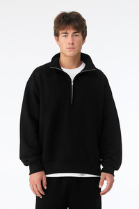 Sweat à capuche zippé pour homme, nouveau style, surdimensionné, épaules tombantes, tissu polaire chaud et très résistant pour l'hiver - Product Image 3