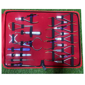 Kit d'instruments dentaires orthodontiques de qualité supérieure Wenquar, 18 pièces, pinces et outils en acier inoxydable, faible MOQ, excellente affaire - Product Image 1