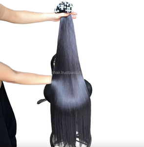 ผมต่อแบบมนุษย์ผมตรงกระดูกไม่ผ่านกระบวนการผมคน100% จากเวียดนาม - Product Image 1