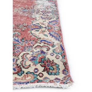 Tapis en laine noués à la main de grande taille, style vintage, motif médaillon rouge et orange, pour salon ou couloir - Pae-2040 - Product Image 4