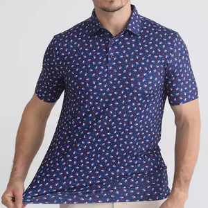 Nouveauté T-shirt polo de luxe en coton pour hommes Polo de golf en tricot de polyester avec logo brodé Chemises polo personnalisées - Product Image 2