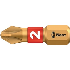 Wera <b>Bit</b> 851/1 BDC 1/4" PH1 BiTorsion Diamond Coated <b>Drill</b> <b>Bit</b> 25mm Pack of 10 - Product Image 1