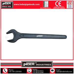 Vente chaude 24 Mm Clé à clé ouverte unique Clé à fourche simple robuste Clé noire - Product Image 6