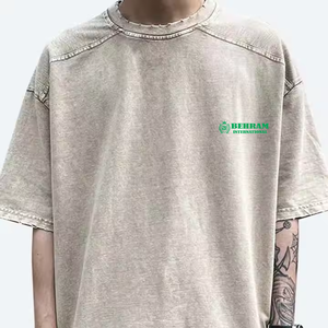 Best Selling 100% Cotton O-Neck Men's T-shirt Loose Fit <b>Blank</b> Design Anti-Wrinkle Breathable Light <b>Weight</b> High Quality - Product Image 5