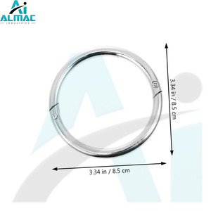 ALMAC Anneau nasal de taureau en acier inoxydable à haute résistance Construction incassable pour manipulateurs de bétail professionnels CE ISO - Product Image 4