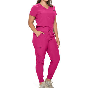 The Latest Style Flared <b>Trousers</b> Scrubs Uniforms Suit <b>Women</b> Wholesale SPA Comfortable Hospital Nurse Doctor Scrubs Uniform Sets - Product Image 5