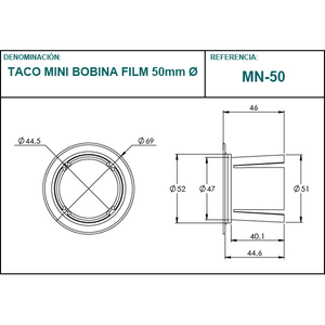 Bloque de carrete de película Mini de 50mm, 2 unidades - Product Image 4