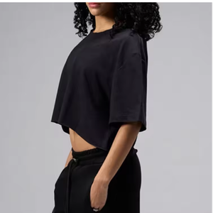 Camiseta Corta Deportiva Personalizada para Mujer, Camisetas Cortas Informales de Color Sólido con Logotipo, Oferta de Verano, Estilo Corto - Product Image 3