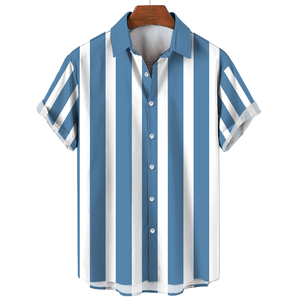 Polyester Digital Print Solid Canvas Breathable Pocket Casual Fashion Beach Golf <b>Button</b>-<b>Up</b> for <b>Short</b> <b>Sleeve</b> <b>Shirt</b> Custom Men's - Product Image 5
