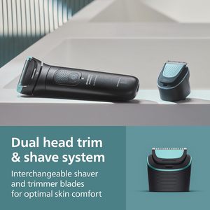 Afeitadora Corporal Completa para Hombre Norelco Serie 7000, Batería AAA, 61-90 Minutos de Autonomía, Estuche de Viaje Impermeable, Triple Protección - Product Image 2