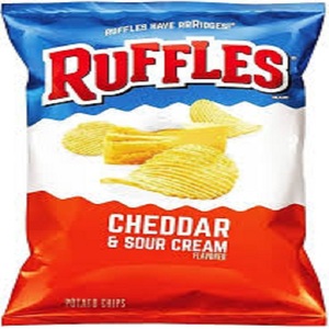 Ruffles Salt & <b>Vinegar</b> Potato Chips 200g/7.05oz, 2-Pack - Product Image 2