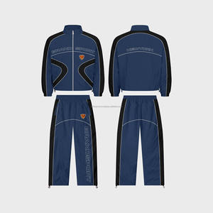 Conjunto de pantalones cortos cortavientos personalizados de talla grande para hombre, chándal, conjunto de pantalones cortos de 2 piezas, ropa de calle, chándal cortavientos reflectante para hombre - Product Image 1