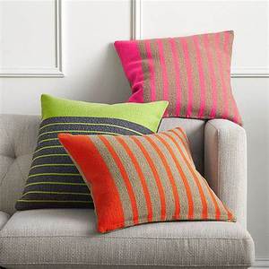 Housses de coussin en coton, taillées en forme de taie d'oreiller pour canapé, gris uni, multicolores, à rayures tissées - Product Image 1