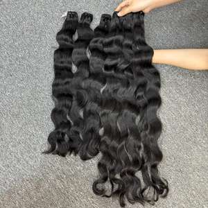 Meilleure qualité de cheveux naturels ondulés dans la trame, 100% cheveux humains, cheveux bruts cambodgiens un donneur - Product Image 1