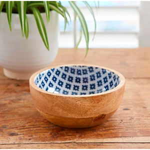 Cuenco de madera de lujo para servir con diseño de pegatina esmaltada para cocinar en casa y cocinar en casa en Low Coast Utensilios de cocina de alta calidad - Product Image 4