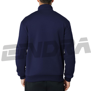 Sudadera de lana con cremallera completa para hombre, chaqueta ligera con cuello falso, manga larga, tacto suave, estilo informal, ajuste cómodo, ropa de abrigo de moda - Product Image 5