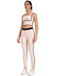 Conjunto de Yoga de Primera Clase, 2 Piezas, Sin Costuras, Tejido Doble Cara Cepillado, Resistente al Agua, Transpirable, para Fitness - Product Image 5