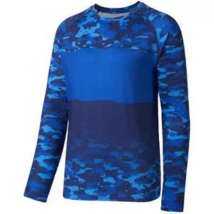 Camisas de pesca de manga larga de camuflaje personalizadas 2025, protección UV, ropa deportiva de lona transpirable de secado rápido, función impermeable para invierno - Product Image 3
