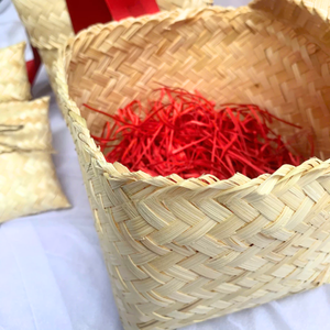 Handmade Cube BAMBOO <b>BASKETS</b> Rustic Style for Gift Packaging Ideal for Elegant & Sustainable Wedding Gift Sets - Product Image 2