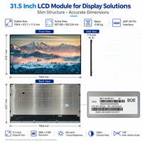Écran d'affichage LCD TFT industriel ZDHQ 31,5 pouces FHD, module de panneau de moniteur 3840*2160, 30 broches LVDS pour dispositif d'automatisation