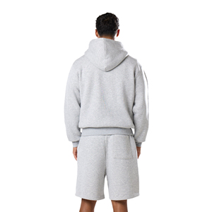 Ensemble sweat à capuche et short streetwear pour homme en coton premium, tenue de sport légère pour l'été, personnalisable - Product Image 5